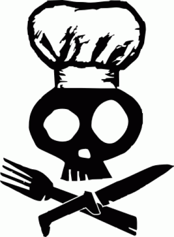 skull chef pen polishing cloth ultimate crossbones member silver clipart