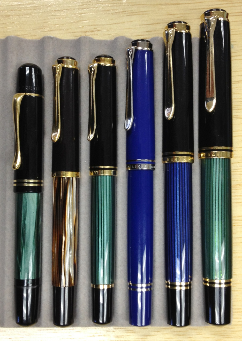 PELIKAN/ペリカン 万年筆 100N？ 刻印14C/585 黒×緑マーブル 買取 icqn.de