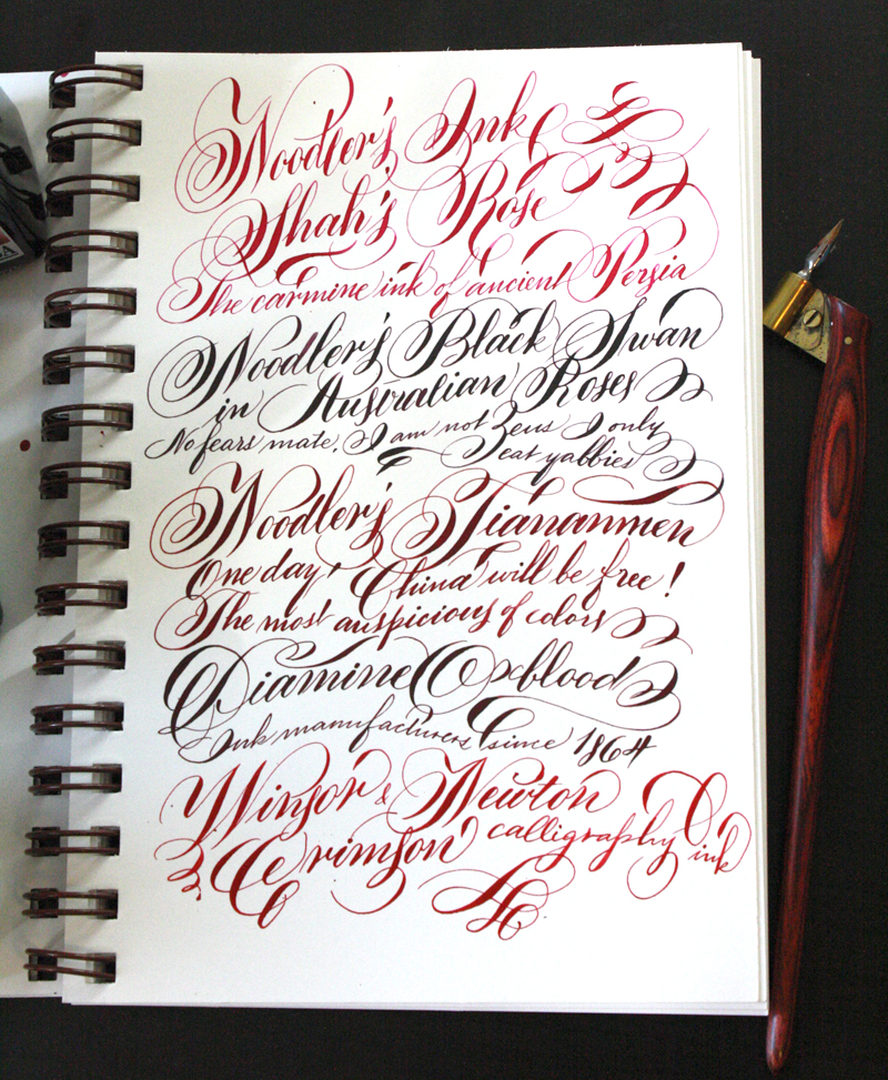 Some Bloody Red Inks Ink Comparisons The Fountain Pen Network