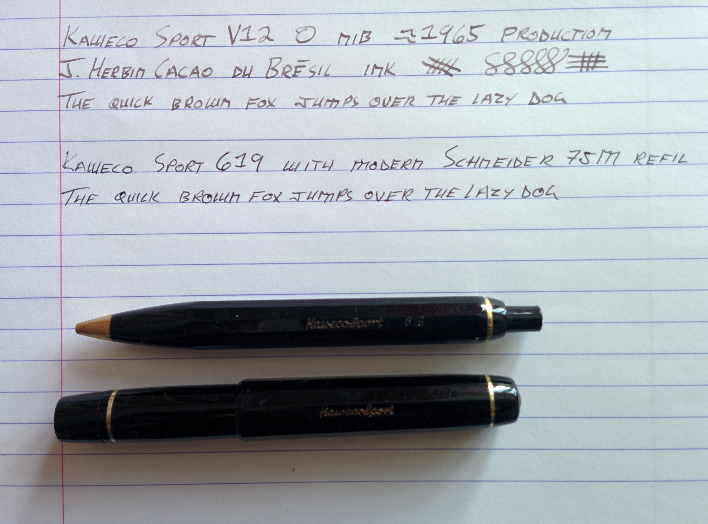 Vintage Kaweco V12 & 619 Set Review Fountain Pen Reviews The