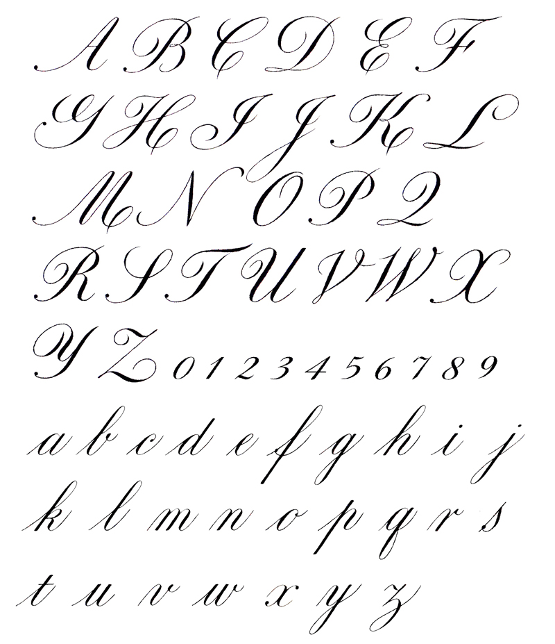 A Little Light English Roundhand (Copperplate) Pointed Pen