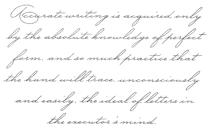 A Little Spencerian - Pointed Pen Calligraphy - The Fountain Pen Network