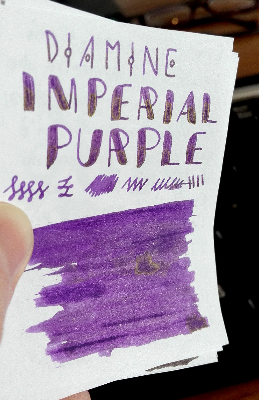 Ink Review Diamine Imperial Purple Ink Reviews The Fountain Pen