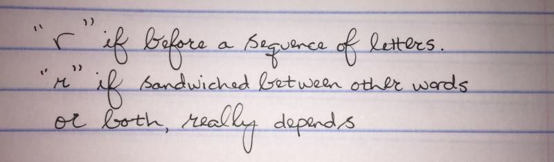 Cursive Lowercase "r" - Page 8 - Calligraphy Discussions - The Fountain