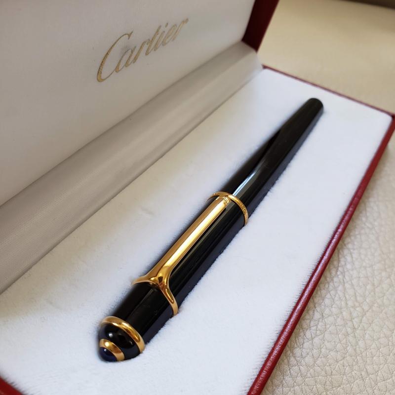 Cartier Diabolo Fountain Pen 18K M Nib Gold Trim Classifieds The