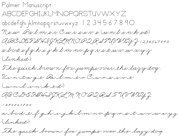 Searching For A Palmer Font - Calligraphy Discussions - The Fountain