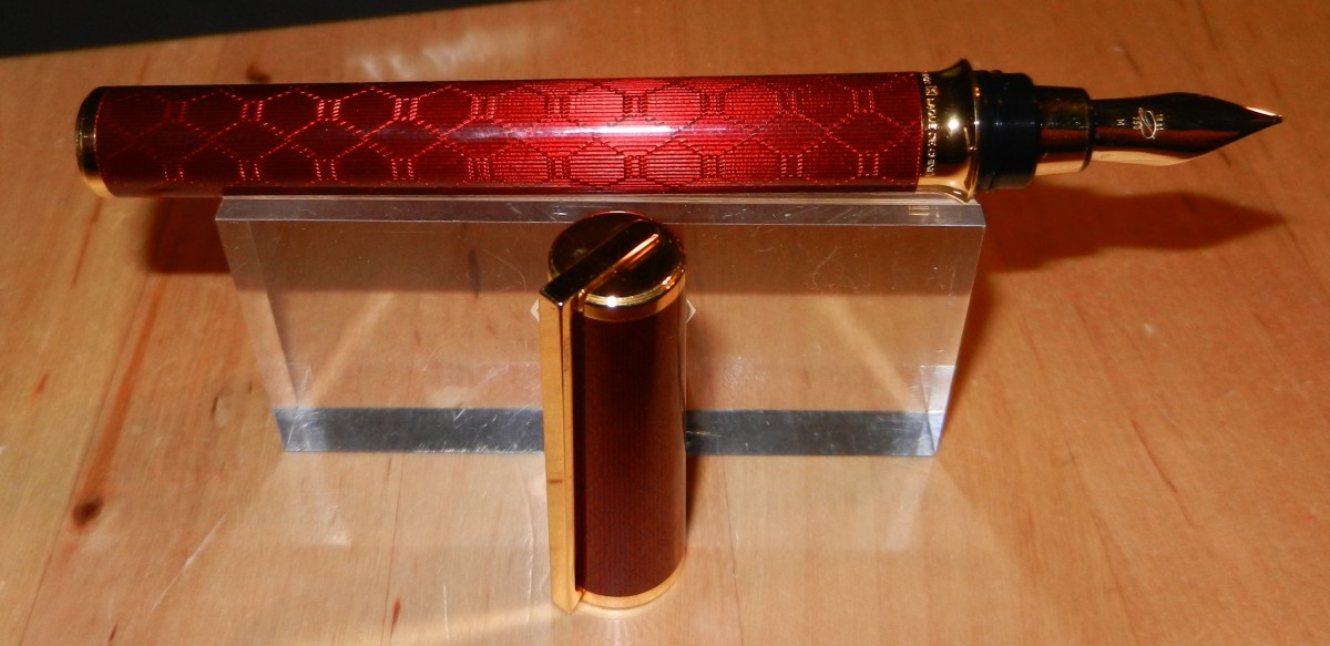 A Rare St Dupont Red Xl Montparnasse Pen Fountain Pen Reviews The