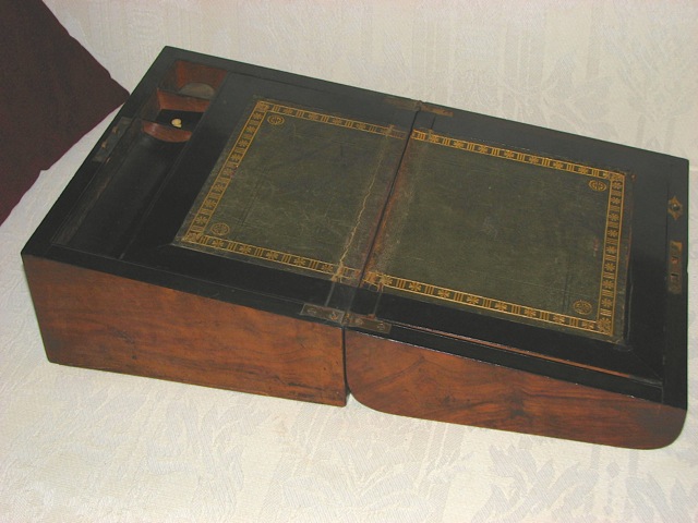 Question About Antique Portable Writing Desk Paper And Pen