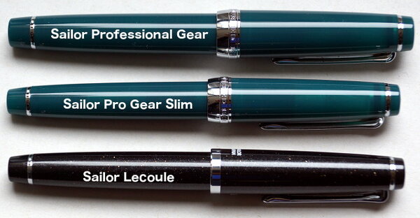 Sailor Lecoule vs Pro Gear Slim vs Pro Gear.jpg