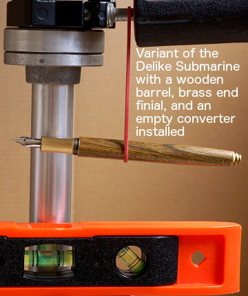Balance of Delike Submarine pen with wood barrel and empty converter