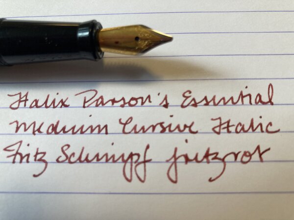 Italix Parson's Essential, medium cursive italic