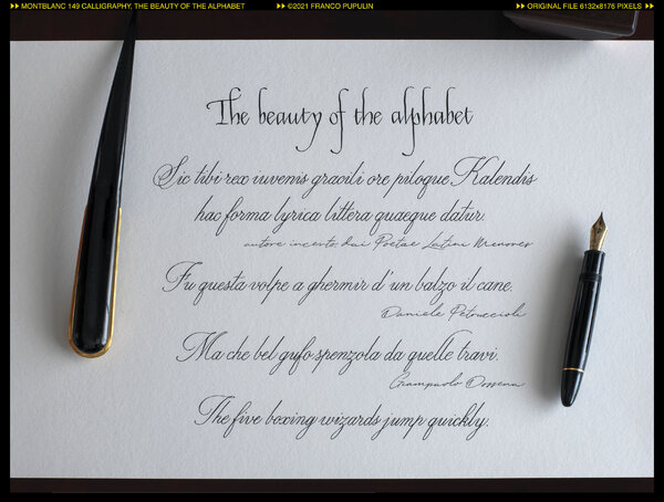 Montblanc 149 Calligraphy, The beauty of the alphabet (2) ©FP.jpg