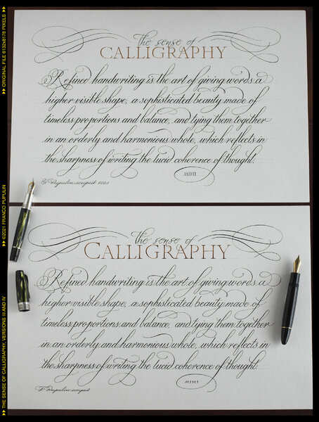 The sense of Calligraphy, versions III and IV ©FP.jpg