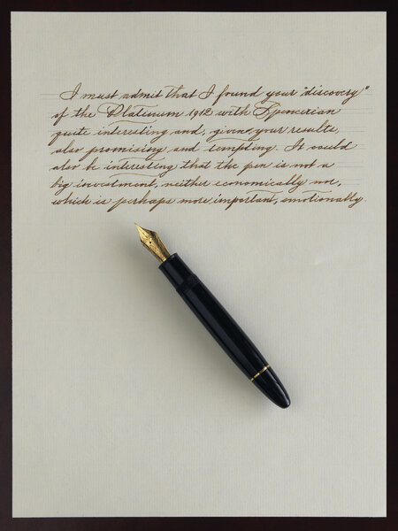 Montblanc 149 Calligraphy, Spencerian thougths.jpg