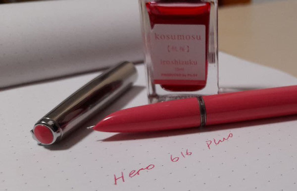 Hero 616 Plus and Iroshizuku Kosumosu