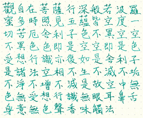 Excerpt of the Heart Sutra