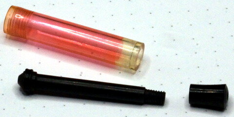 Stained vegetal resin converter tube from a FPR Himalaya