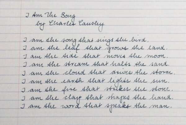 I Am The Song, by Charles Causley