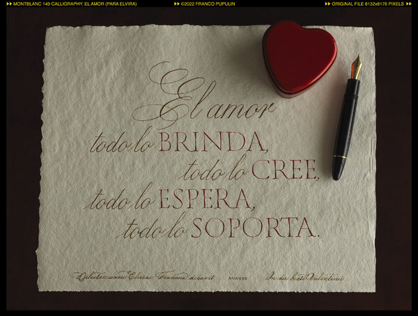 Montblanc 149 Calligraphy, El amor (para Elvira) ©FP.jpg