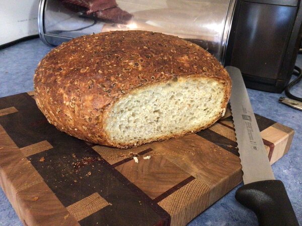 Steel cut oat bread