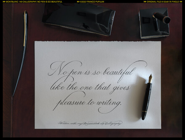 Montblanc 149 Calligraphy, No pen is so beautiful (1) ©FP.jpg