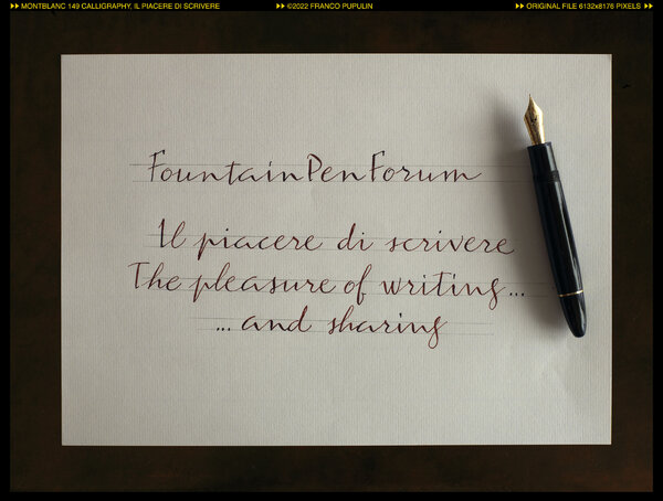 Montblanc 149 Calligraphy, Il piacere di scrivere ©FP.jpg