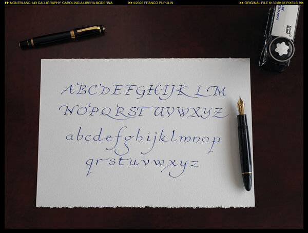 Montblanc 149 Calligraphy, Carolingia Libera Moderna.jpg