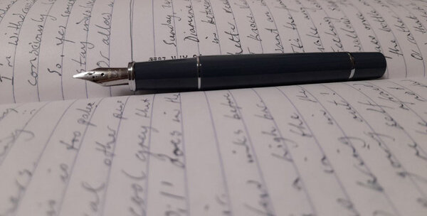 Pilot Prera Slate Grey with fine italic nib (from a Plumix)