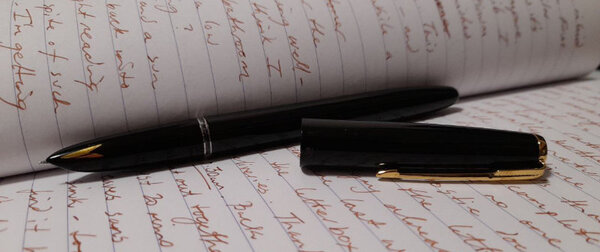 Hero 616s with Diamine Dark Brown