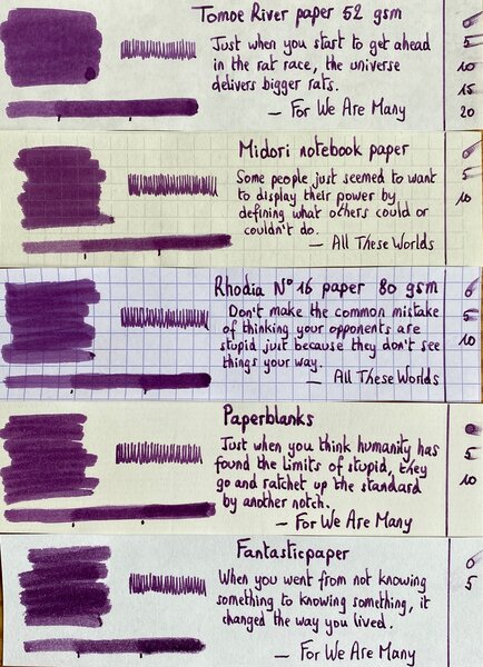 diamine 150 II - purple dream - sample text photo.jpg