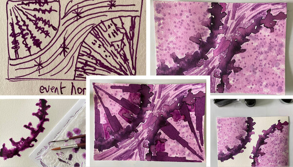 diamine 150 II - purple dream - collage.jpg