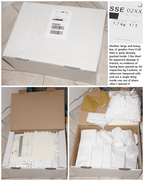 Unboxing DHL shipment from LCdC delivered 4/7/2022