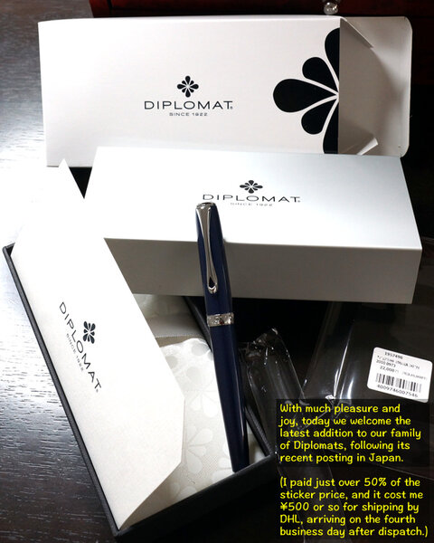 Diplomat Excellence A2 Midnight Blue unboxed