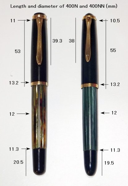 Comparison of model 400N (left) and 400NN (right)