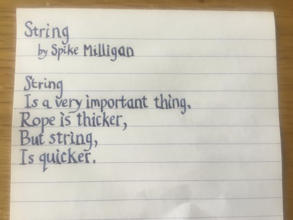 String, by Spike Milligan