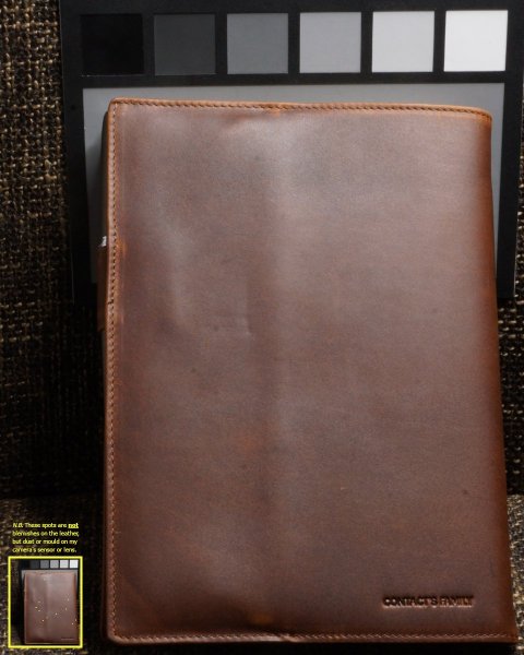 Contact's Family leather A5 notebook cover