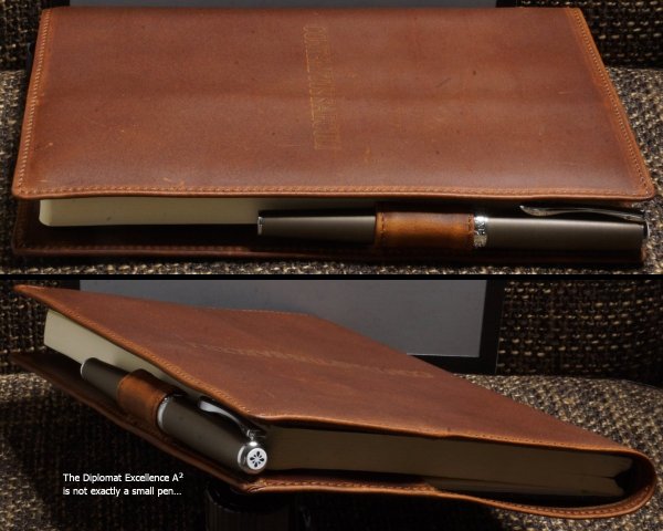 Contact's Family leather A5 notebook cover