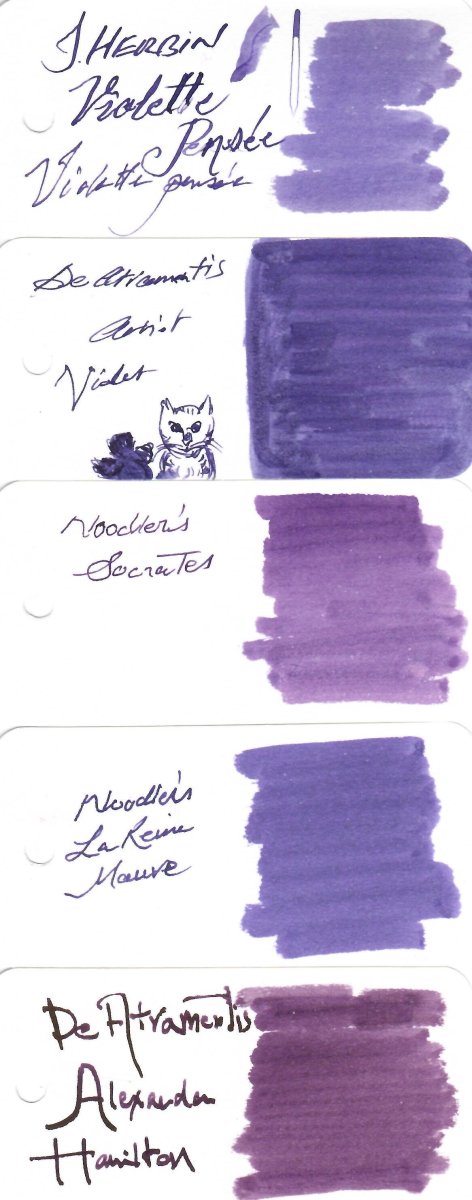 Noodler's La Reine Mauve Fountain Pen Ink - 1oz