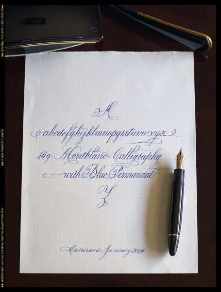 Montblanc 149 Calligraphy, fisrt alphabet for 2024 ©FP.jpg