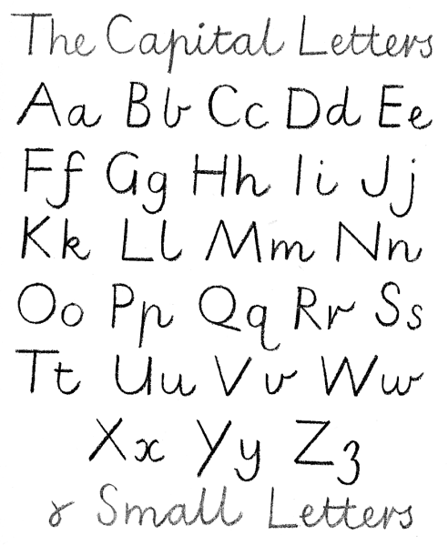 Marion Richardson handwriting model 1946