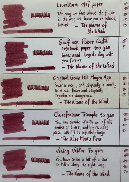 diamine 150 II - burgundy royale - sample text 3.jpg