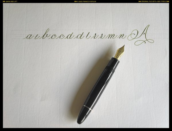 Montblanc 149 Calligraphy, Mark and lift ©FP.jpg