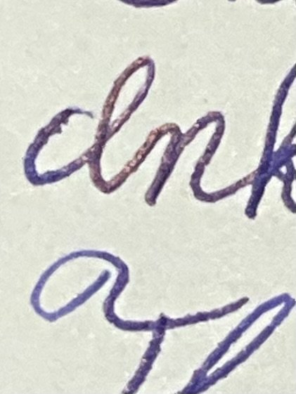 Ink testing pages 2025