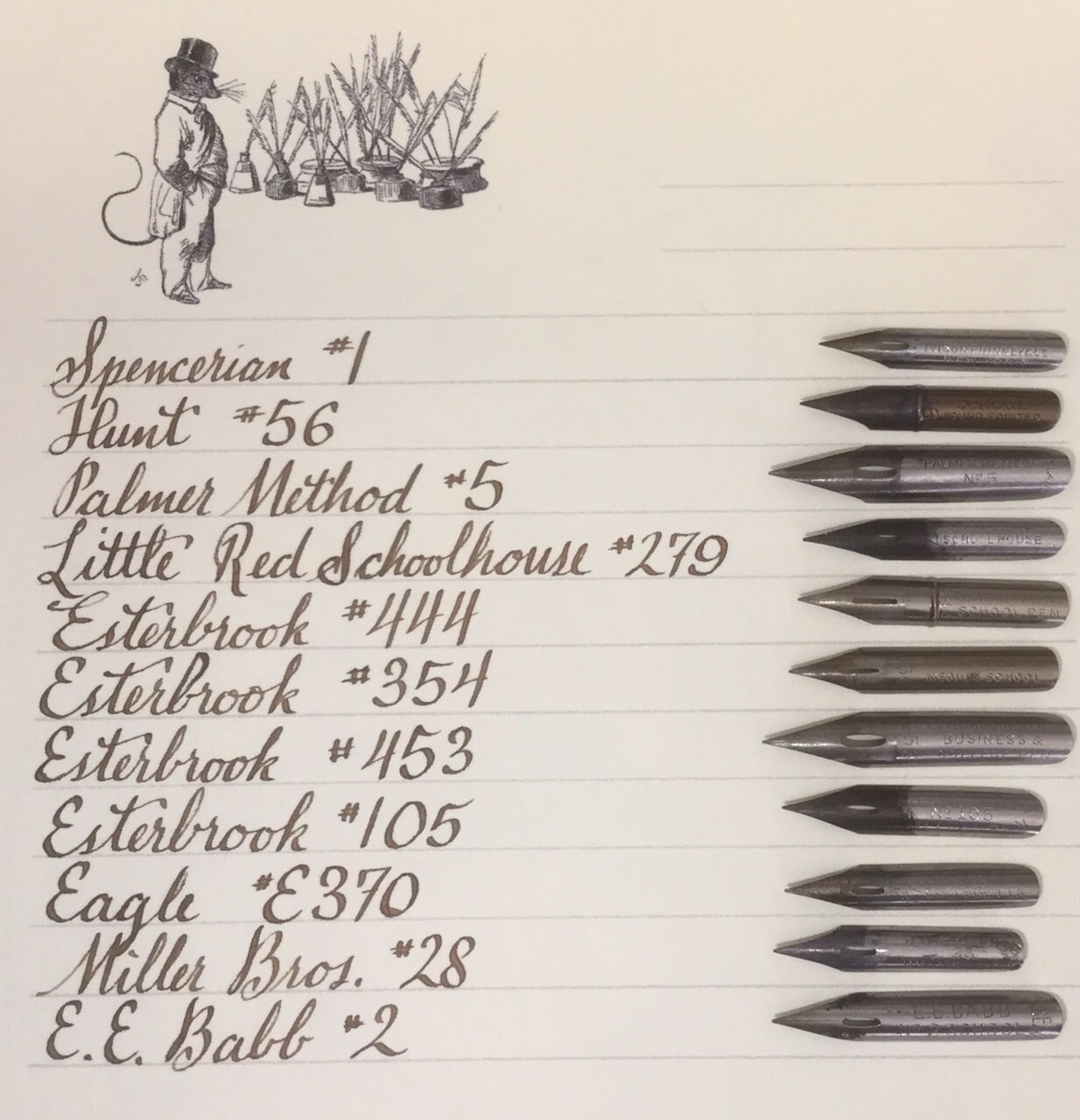 Palmer Method No. 1 Dip Pen Nib