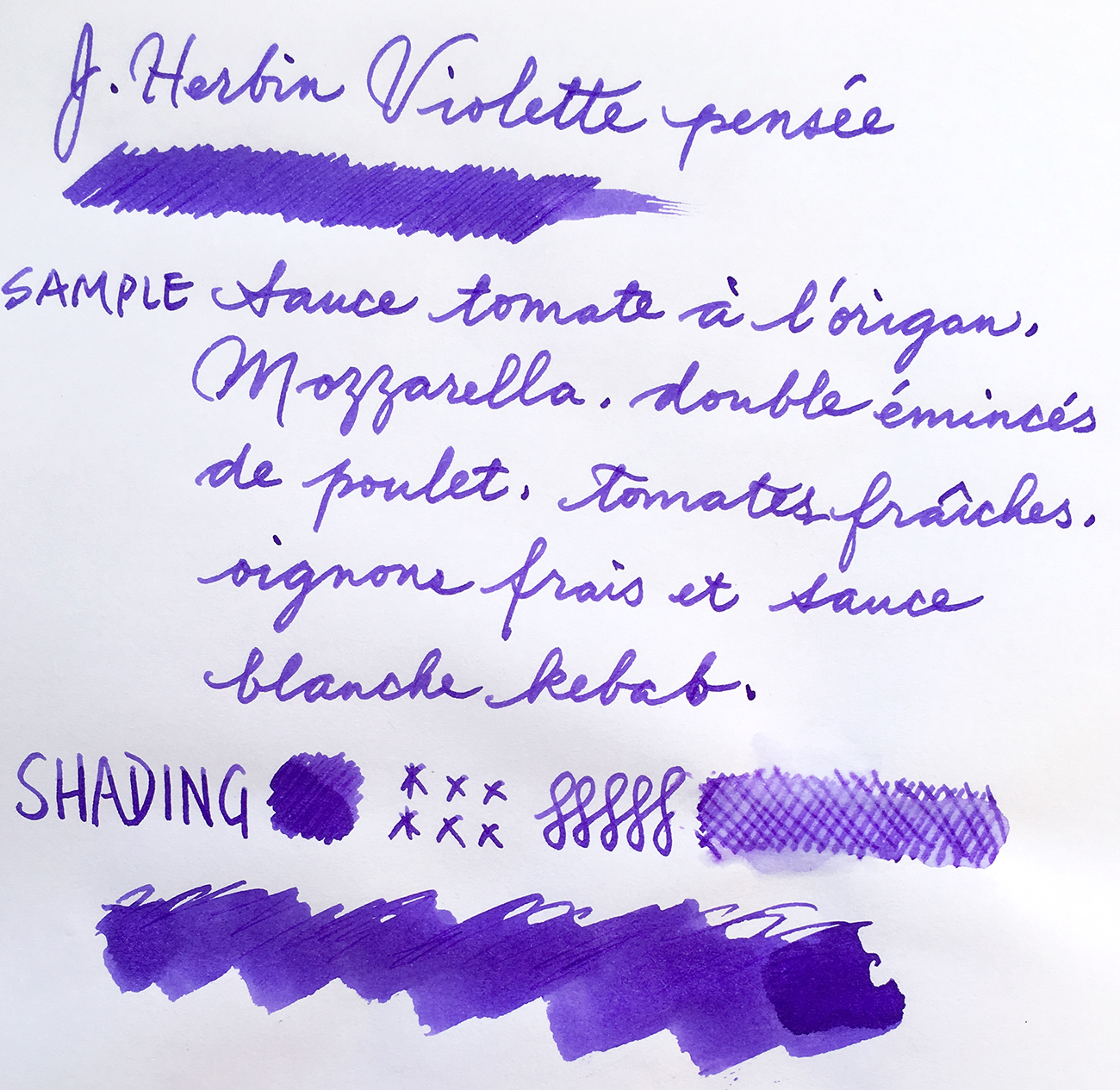 J. Herbin Violette Pensée - Ink Reviews - The Fountain Pen Network