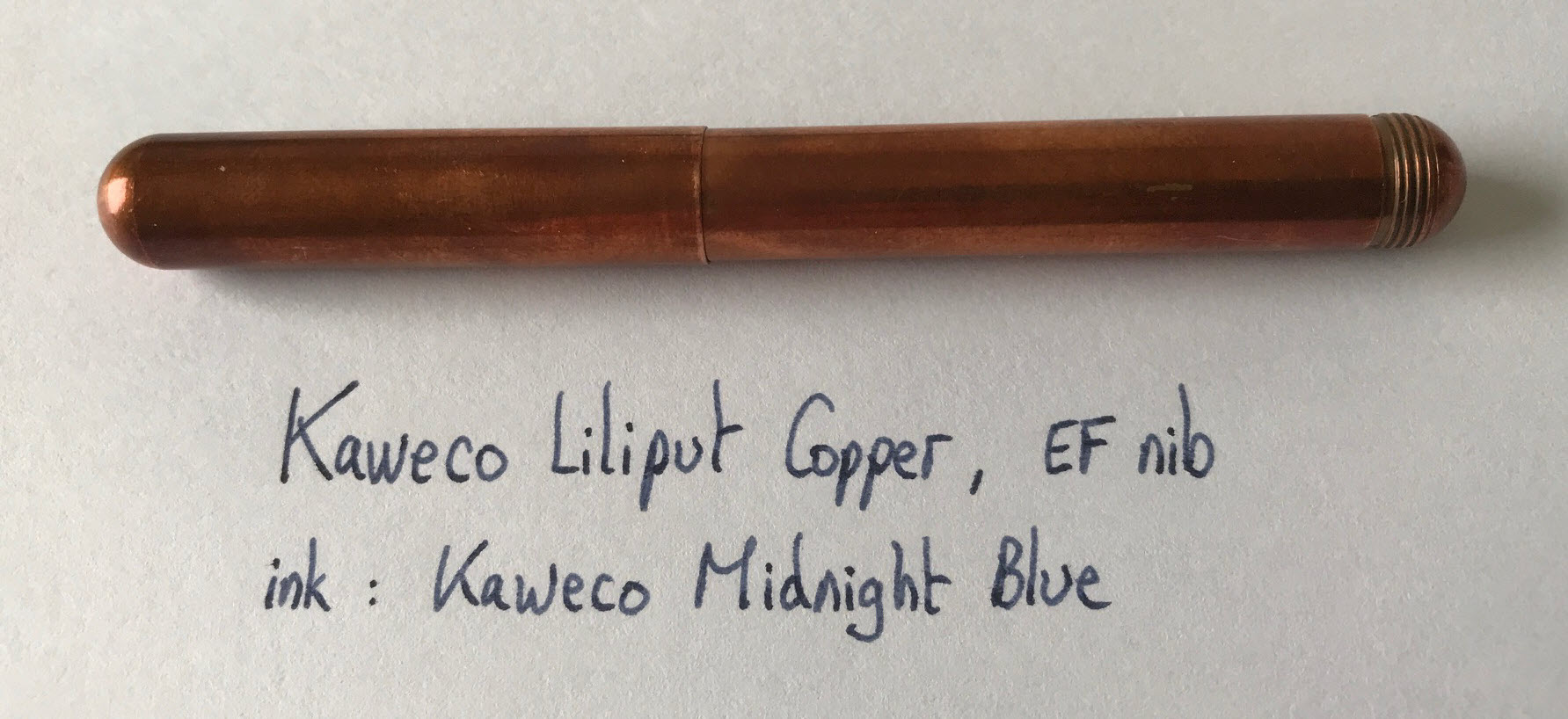 Pen Pit Stop : Kaweco Liliput Copper - Fountain Pen Reviews - The