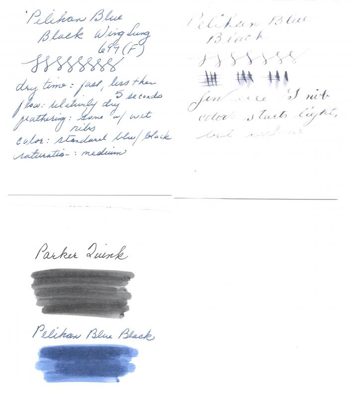Pelikan 4001 Blue Black - Ink Reviews - The Fountain Pen Network