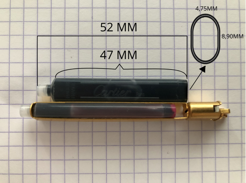 cartier pen ink cartridges