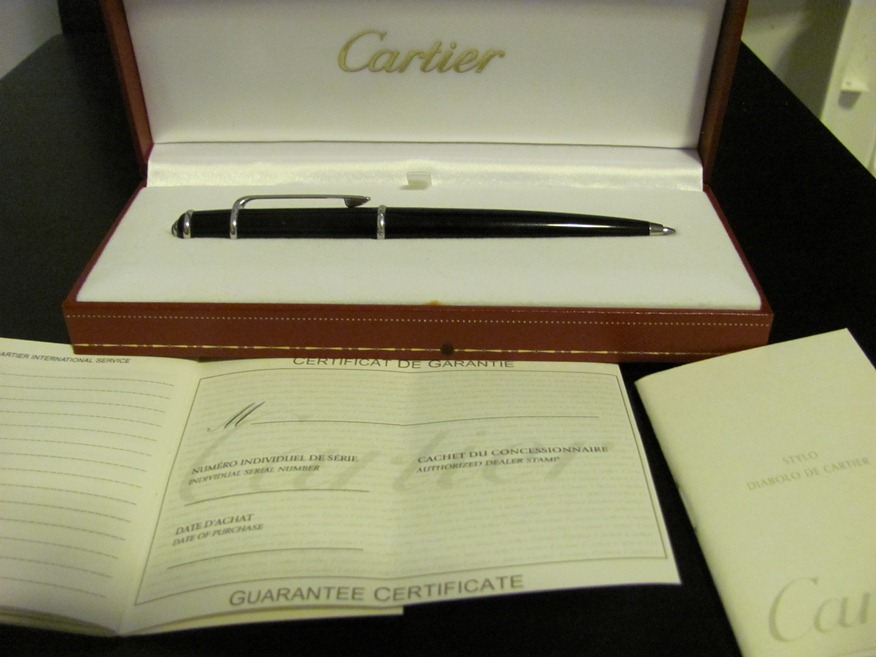 cartier pen serial number