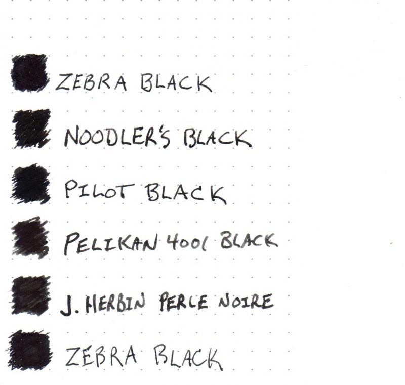 Zebra Black Fountain Pen Ink - 2 Cartridges